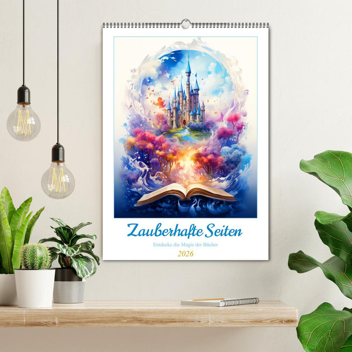 Zauberhafte Seiten - Entdecke die Magie der Bücher (CALVENDO Wandkalender 2026)
