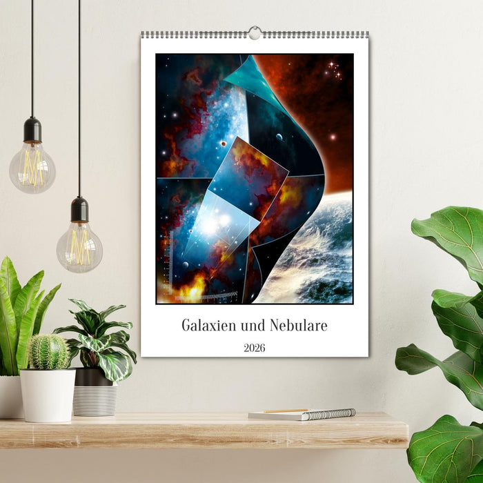 Galaxien und Nebulare (CALVENDO Wandkalender 2026)