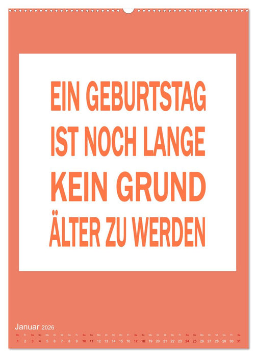 Memo an mich (CALVENDO Premium Wandkalender 2026)