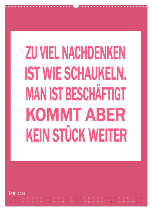 Memo an mich (CALVENDO Premium Wandkalender 2026)