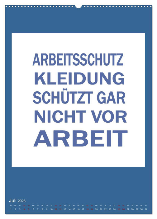 Memo an mich (CALVENDO Premium Wandkalender 2026)