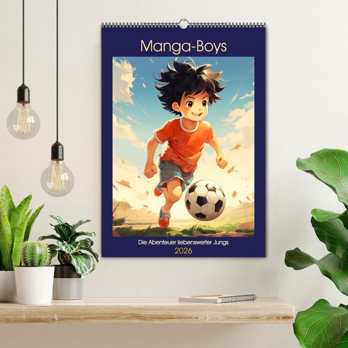 Manga-Boys. Die Abenteuer liebenswerter Jungs (CALVENDO Wandkalender 2026)