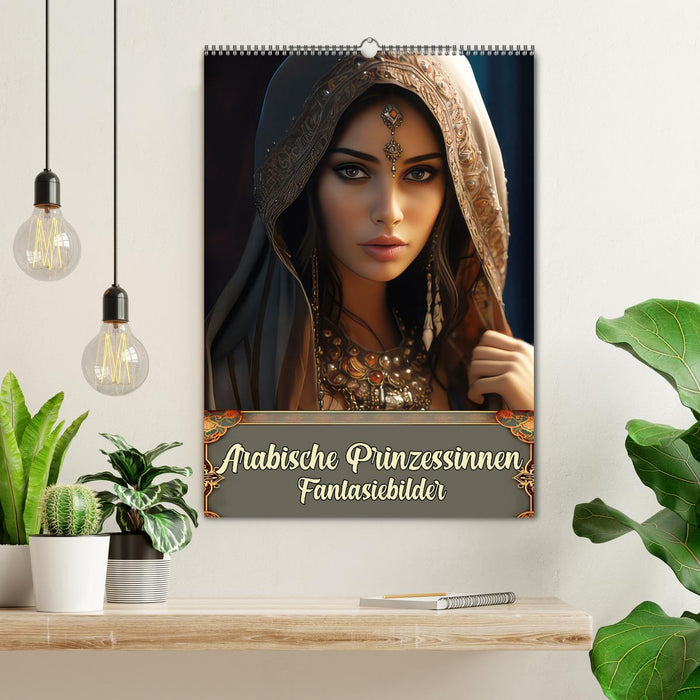 Arabische Prinzessinnen Fantasiebilder (CALVENDO Wandkalender 2026)