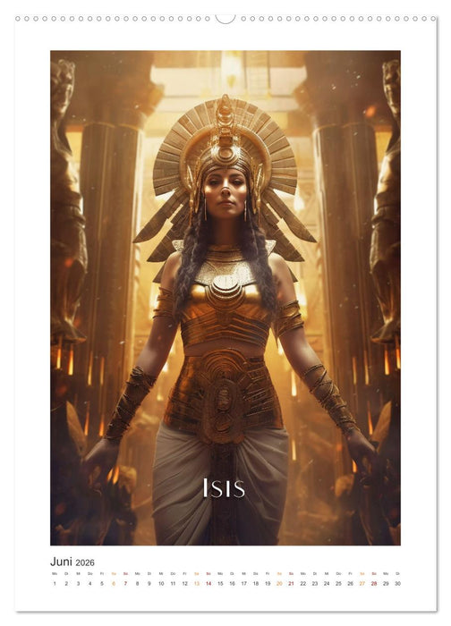 Ägytische Götter (CALVENDO Premium Wandkalender 2026)