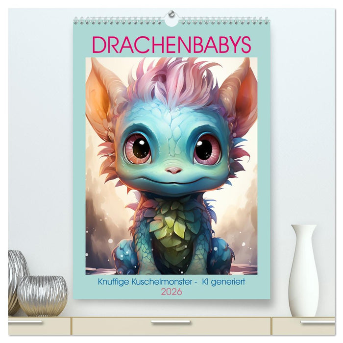 Drachenbabys (CALVENDO Premium Wandkalender 2026)