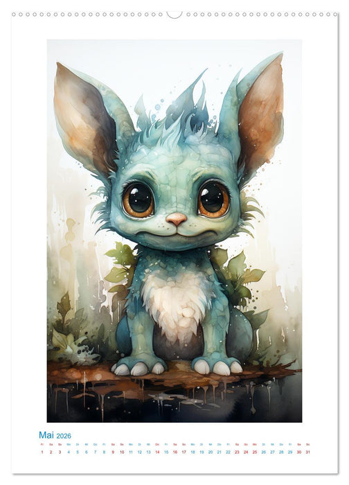 Drachenbabys (CALVENDO Premium Wandkalender 2026)