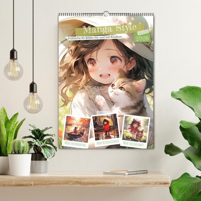 Manga Style Kinder (CALVENDO Wandkalender 2026)