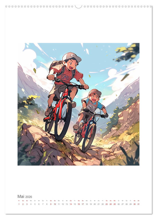 Manga Style Kinder (CALVENDO Wandkalender 2026)