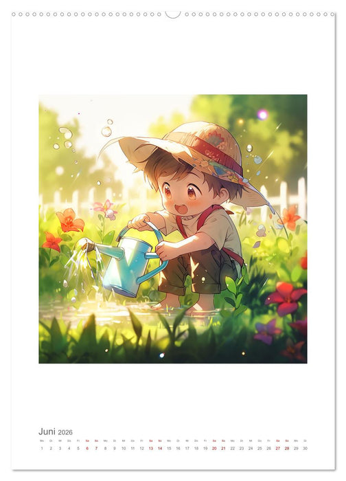 Manga Style Kinder (CALVENDO Wandkalender 2026)