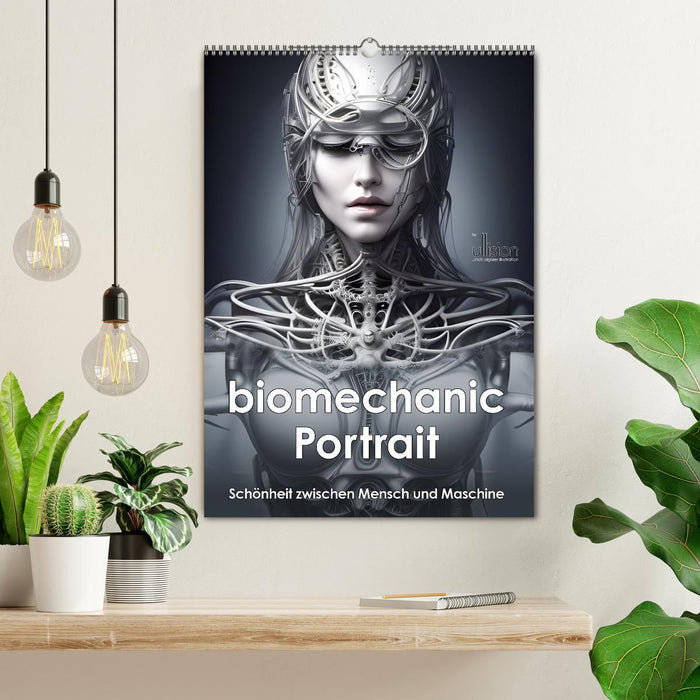 Biomechanic Portrait - Schönheit zwischen Mensch und Maschine (CALVENDO Wandkalender 2026)