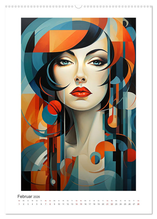 Kubismus - Abstrakte Formen und Farben (CALVENDO Wandkalender 2026)