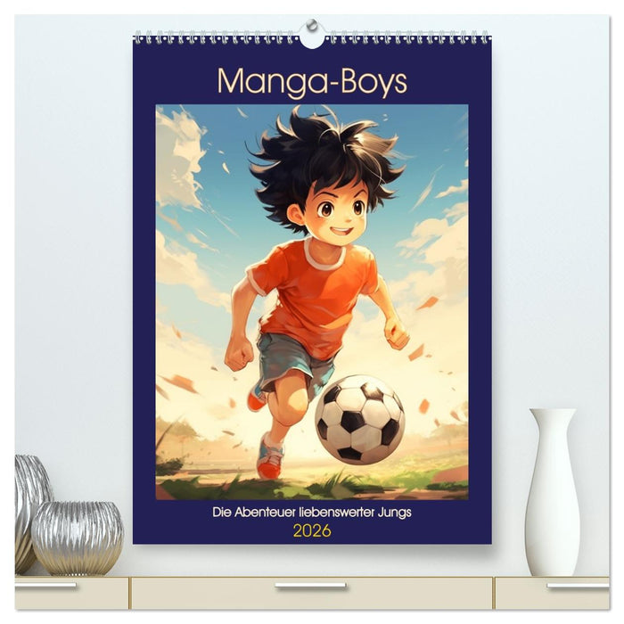 Manga-Boys. Die Abenteuer liebenswerter Jungs (CALVENDO Premium Wandkalender 2026)