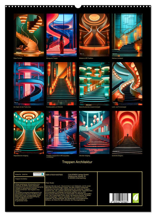 Treppen Architektur (CALVENDO Premium Wandkalender 2026)