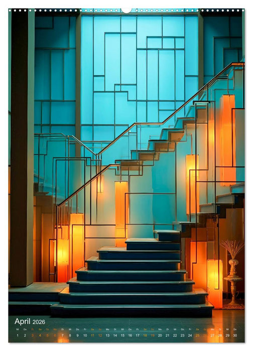 Treppen Architektur (CALVENDO Premium Wandkalender 2026)