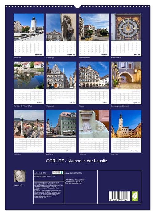 GÖRLITZ - Kleinod in der Lausitz (CALVENDO Premium Wandkalender 2026)