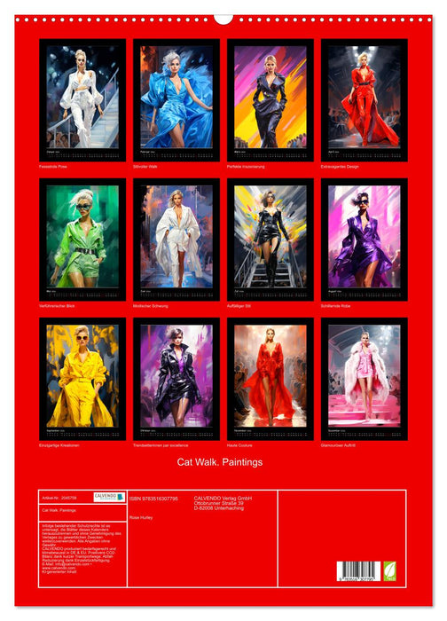 Cat Walk. Paintings (CALVENDO Wandkalender 2026)