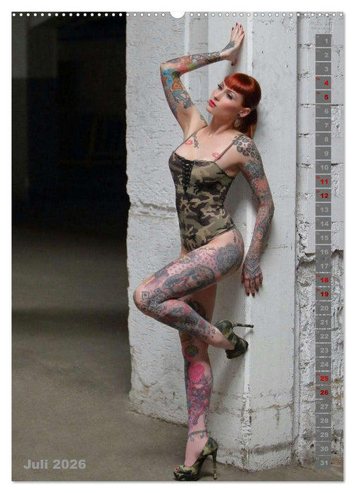 Beauty Tattoo Girls 2026 (CALVENDO Premium Wandkalender 2026)