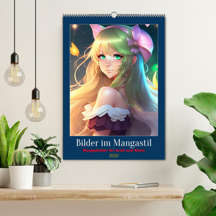 Bilder im Mangastil (CALVENDO Wandkalender 2026)