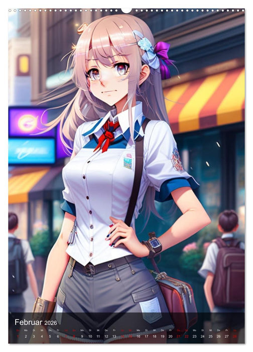 Bilder im Mangastil (CALVENDO Wandkalender 2026)