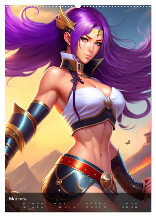 Bilder im Mangastil (CALVENDO Wandkalender 2026)