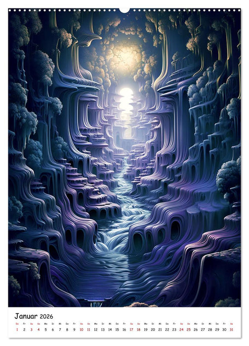 Abstrakte Illusionen (CALVENDO Wandkalender 2026)