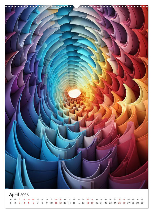 Abstrakte Illusionen (CALVENDO Wandkalender 2026)