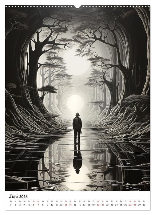 Abstrakte Illusionen (CALVENDO Wandkalender 2026)
