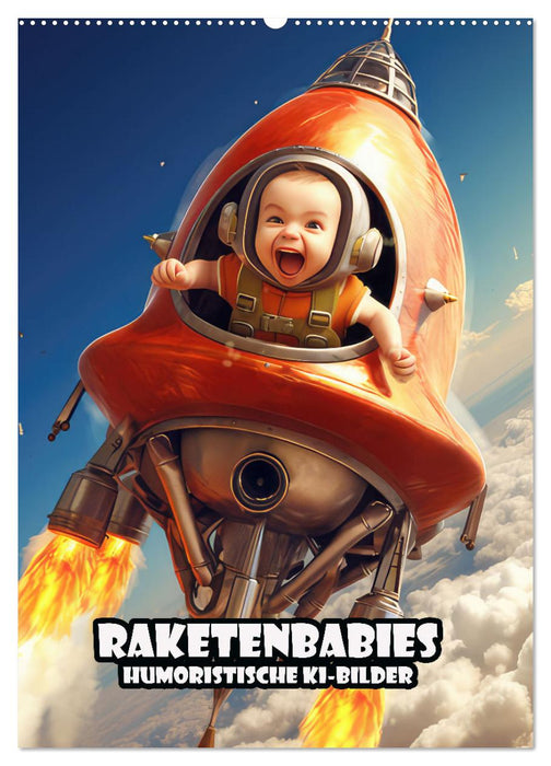 Raketenbabies - Humoristische KI-Bilder (CALVENDO Wandkalender 2026)