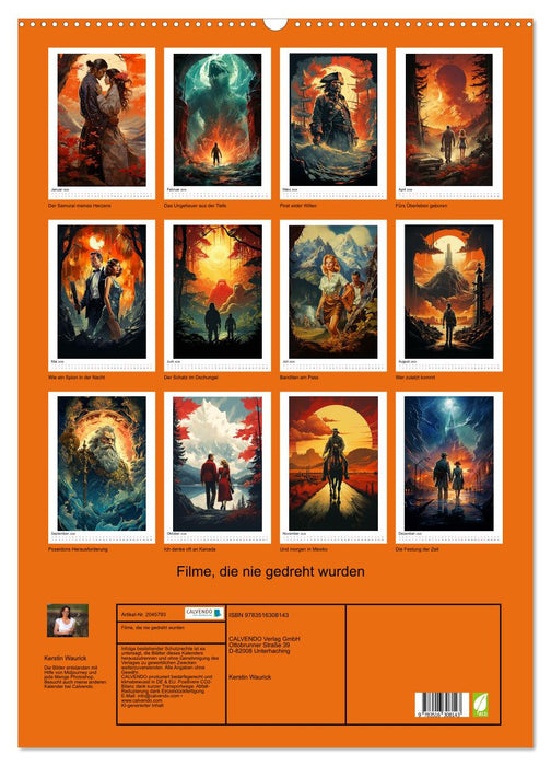Filme, die nie gedreht wurden (CALVENDO Wandkalender 2026)