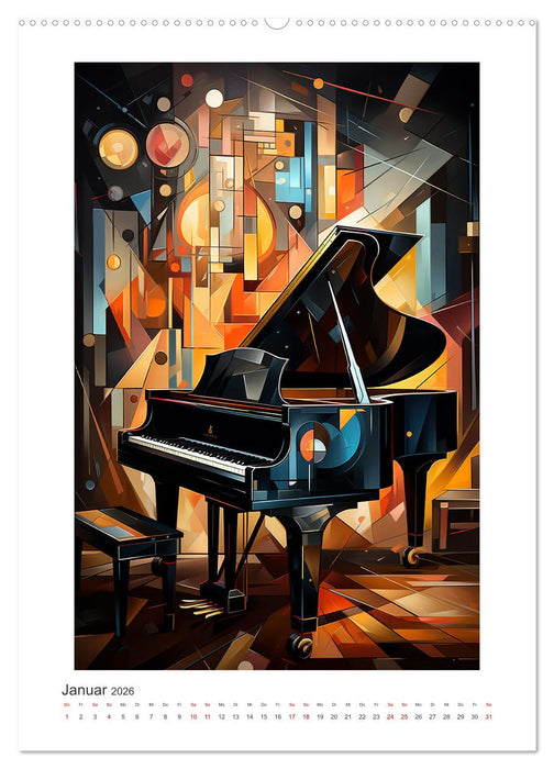 Kubismus - Abstrakte Formen und Farben (CALVENDO Premium Wandkalender 2026)