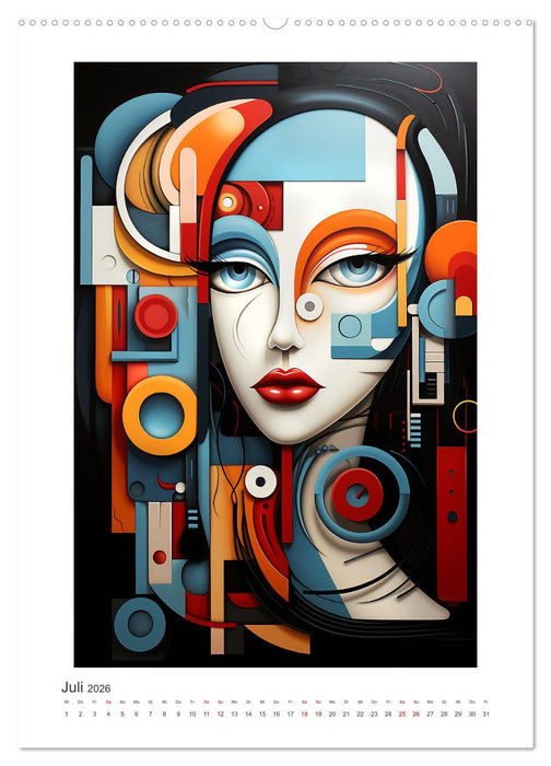 Kubismus - Abstrakte Formen und Farben (CALVENDO Premium Wandkalender 2026)