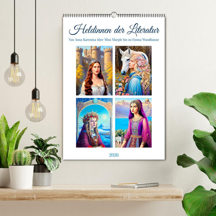 Heldinnen der Literatur (CALVENDO Wandkalender 2026)
