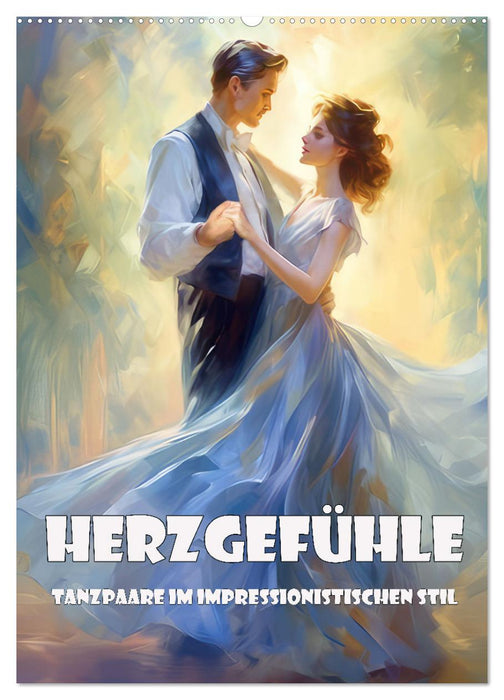 Herzgefühle – Tanzpaare im impressionistischen Stil (CALVENDO Wandkalender 2026)