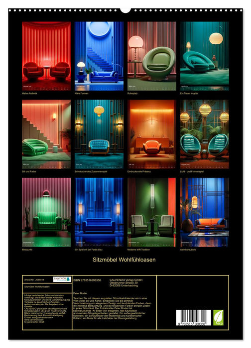 Sitzmöbel Wohlfühloasen (CALVENDO Premium Wandkalender 2026)