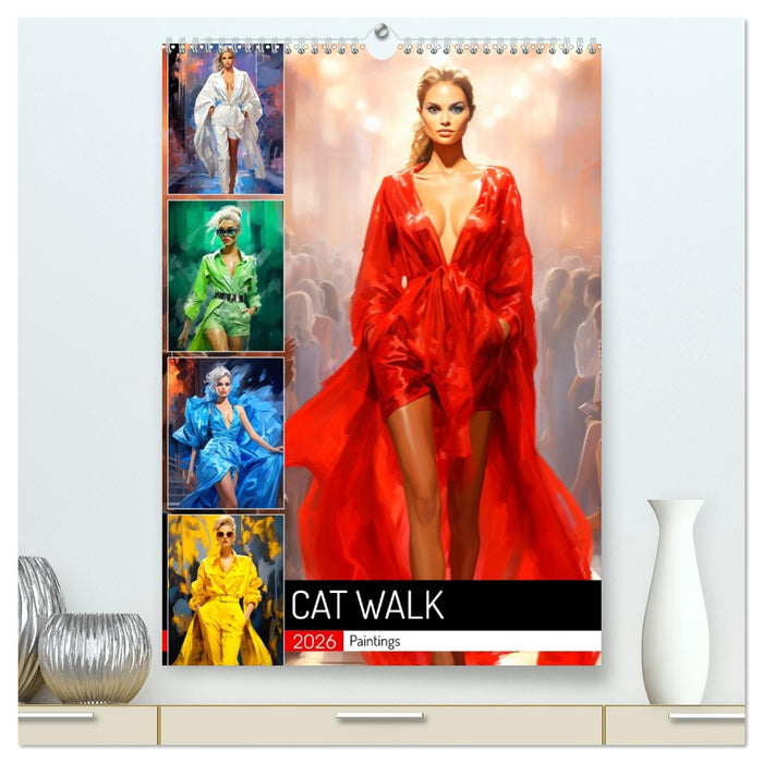Cat Walk. Paintings (CALVENDO Premium Wandkalender 2026)