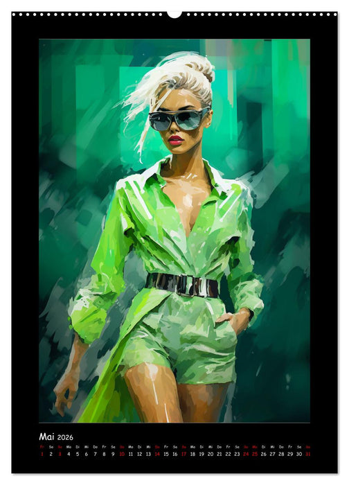 Cat Walk. Paintings (CALVENDO Premium Wandkalender 2026)