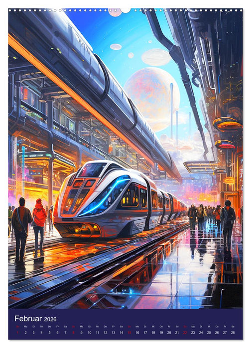 Our future in space. Pulsierendes Leben auf neuen Planeten (CALVENDO Wandkalender 2026)