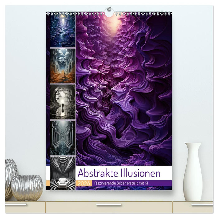 Abstrakte Illusionen (CALVENDO Premium Wandkalender 2026)