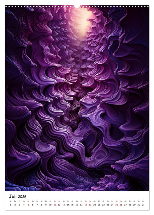 Abstrakte Illusionen (CALVENDO Premium Wandkalender 2026)