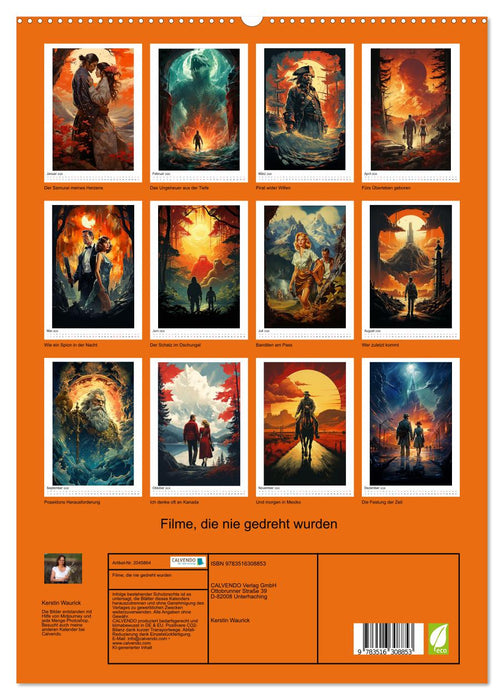 Filme, die nie gedreht wurden (CALVENDO Premium Wandkalender 2026)