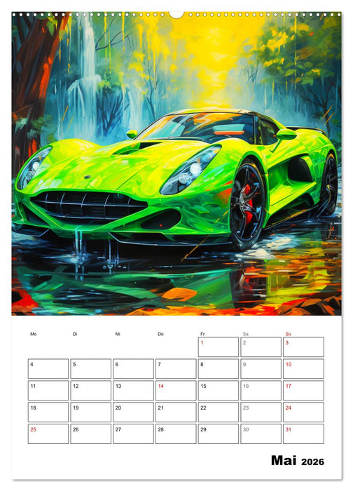 Sportauto Paintings (CALVENDO Wandkalender 2026)