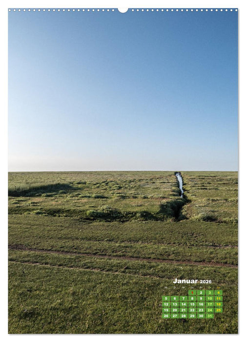 Westerhever - Wattwanderung in den Sonnenuntergang (CALVENDO Wandkalender 2026)