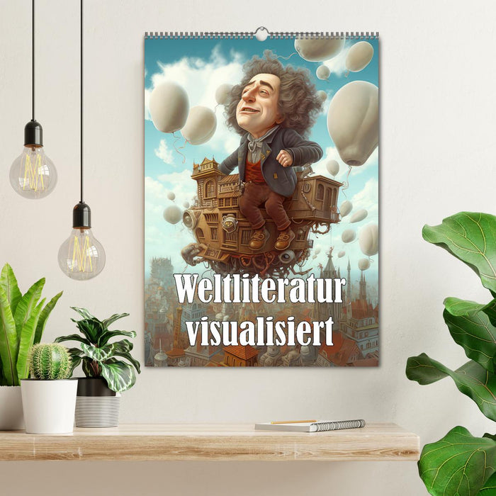 Weltliteratur visualisiert (CALVENDO Wandkalender 2026)