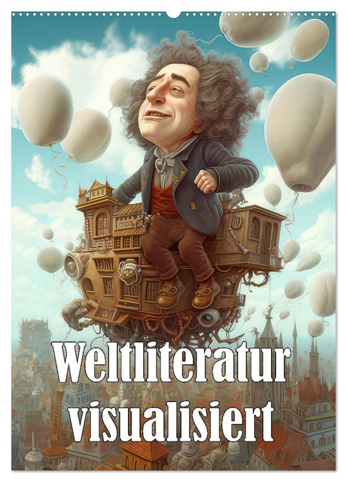 Weltliteratur visualisiert (CALVENDO Wandkalender 2026)