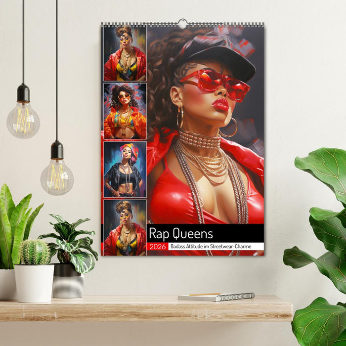 Rap Queens. Badass Attitude im Streetwear-Charme (CALVENDO Wandkalender 2026)