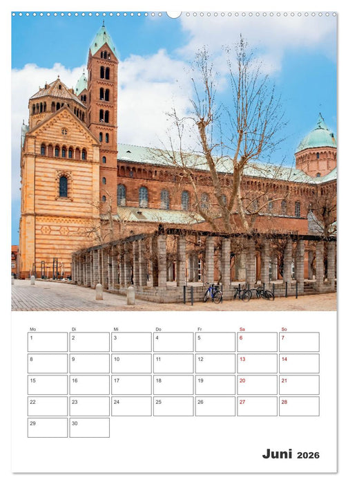 Stadt Speyer - Reiseplaner (CALVENDO Premium Wandkalender 2026)