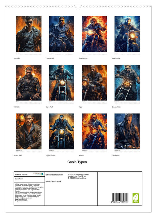 Coole Typen (CALVENDO Premium Wandkalender 2026)