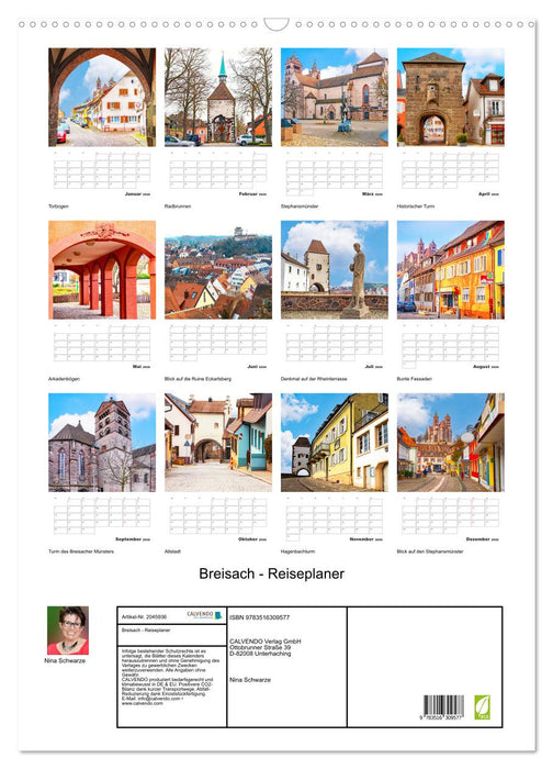 Breisach - Reiseplaner (CALVENDO Wandkalender 2026)