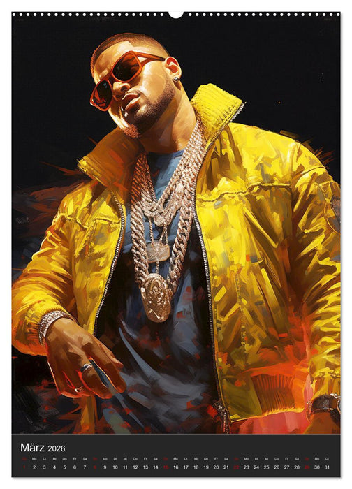 Rap Kings. Paintings im Streetwear-Charme (CALVENDO Wandkalender 2026)