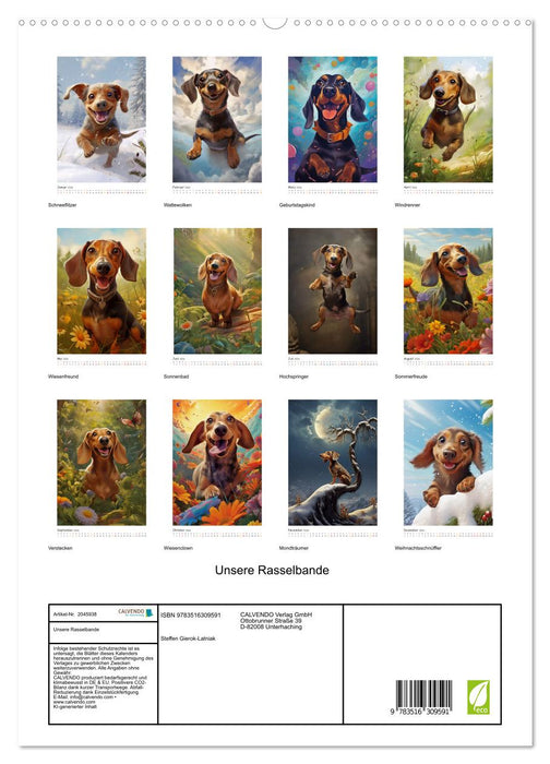 Unsere Rasselbande (CALVENDO Premium Wandkalender 2026)
